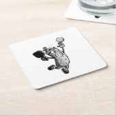 Pickleball Star Kartonnen Onderzetters (Schuin)