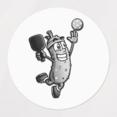 Pickleball Star Labels (Design 2)