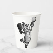 Pickleball Star Papieren Bekers (Achterkant)