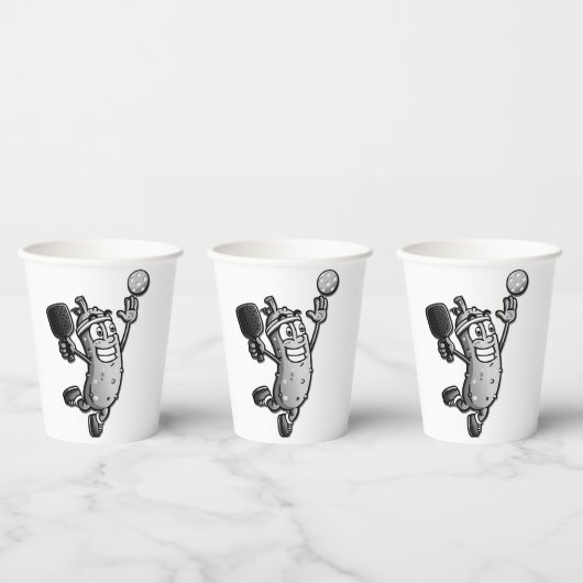 Pickleball Star Papieren Bekers (Multi)