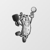 Pickleball Star Raamsticker (Vel)