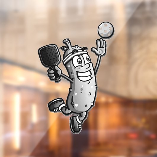 Pickleball Star Raamsticker (Vel 2)