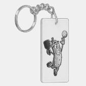 Pickleball Star Sleutelhanger (Voorkant Links)