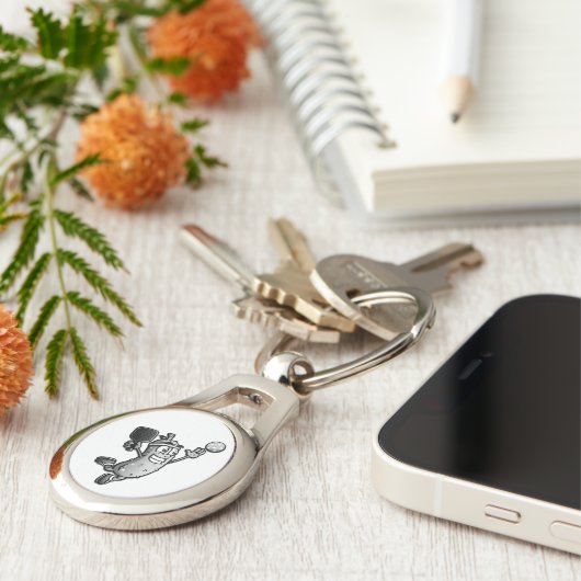 Pickleball Star Sleutelhanger (Zijkant)