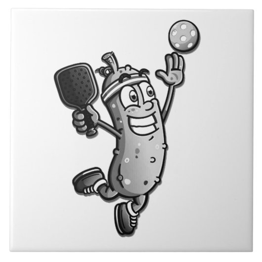 Pickleball Star Tegeltje (Voorkant)