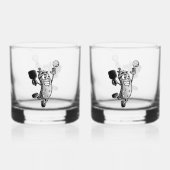 Pickleball Star Whisky Glas (Voorkant)