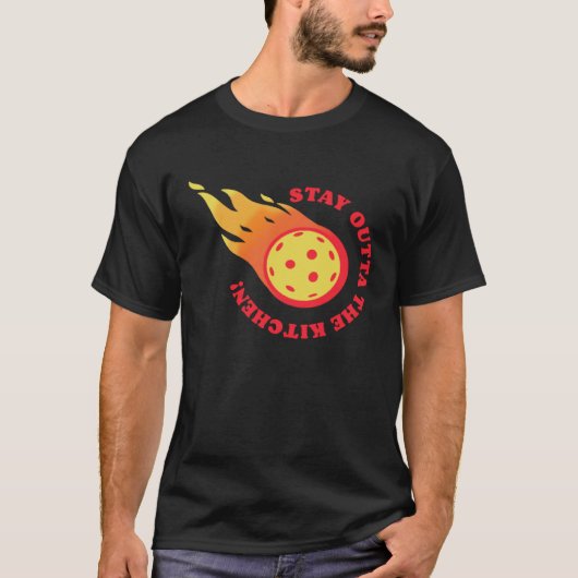 Pickleball Stay Outta The Kitchen  Team Pickle Bal T-shirt (Voorkant)