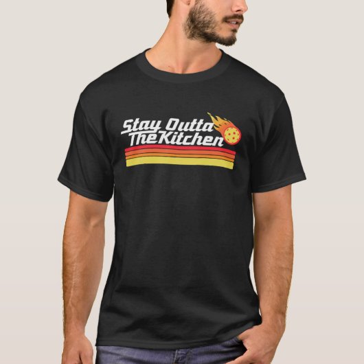 Pickleball Stay Outta The Kitchen  Team Pickle Ret T-shirt (Voorkant)