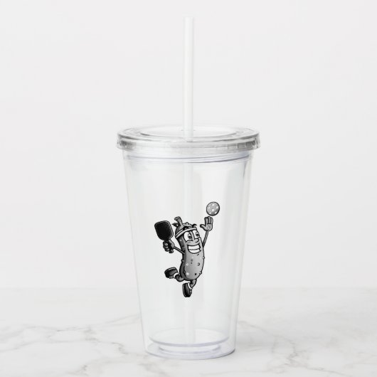 Pickleball Ster Acryl Drinkbeker (Voorkant)