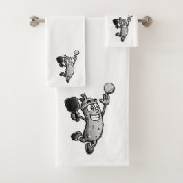 Pickleball Ster Bad Handdoek