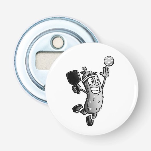 Pickleball Ster Button Flesopener (Voorkant)