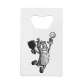 Pickleball Ster Creditkaart Flessenopener (Achterkant)