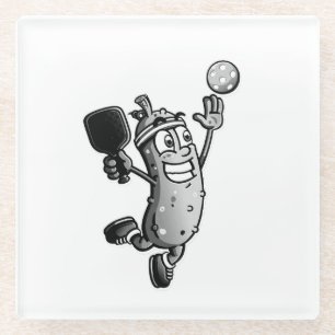 Pickleball Ster Glazen Onderzetter