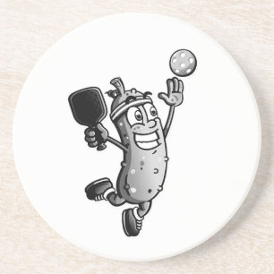 Pickleball Ster Zandsteen Onderzetter