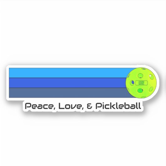 Pickleball Sticker (Voorkant)