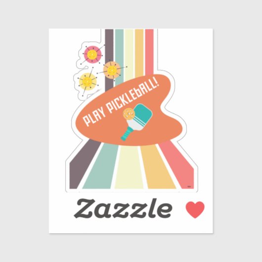 Pickleball sticker accessoire (Vel)
