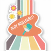 Pickleball sticker accessoire (Voorkant)