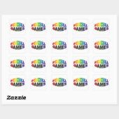 Pickleball-sticker Vierkante Sticker (Vel)