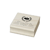 Pickleball Stijlvol Script Rubber Stamp Rubberstempel (Stempel)