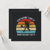 Pickleball - Stop Gezegde Ik heb het wanneer je ni Kaart (Voorkant / Achterkant in situ)