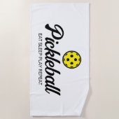 Pickleball strandlaken cadeau (Voorkant)