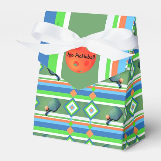 Pickleball Summer, Pickleball Party Persoonlijk Bedankdoosjes (Voorkant Zijde)