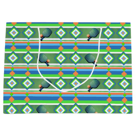 Pickleball Summer, Pickleball-Thleed Party Groot Cadeauzakje (Voorkant)