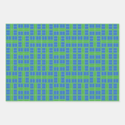 Pickleball Summer, Pickleball-Thleed Party Inpakpapier Vel (Voorkant 3)