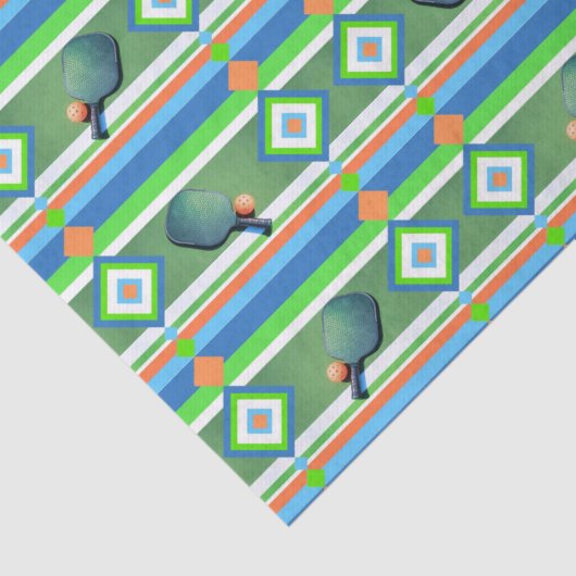 Pickleball Summer, Pickleball-Thleed Party Tissuepapier (Detail)