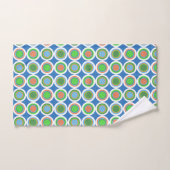 Pickleball Summer Polka Dot Oranje Green Blue Ball Bad Handdoek (Handdoek)