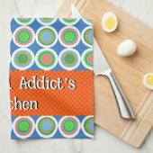 Pickleball Summer Polka Dot Oranje Green Blue Ball Theedoek (Quarter Fold)