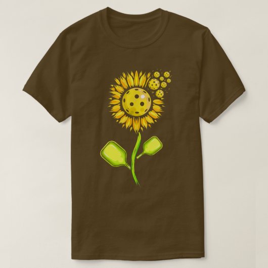 Pickleball SunflowerPickleball T-shirt (Design voorkant)