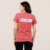 Pickleball T beroemd gemaakt door Pickle Peace Tri-Blend Shirt (Achterkant volledig)