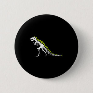 Pickleball t rex grappige pickle bal dinosauruslie ronde button 5,7 cm