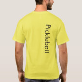 Pickleball T-Shirt Citrus Yellow (Achterkant)
