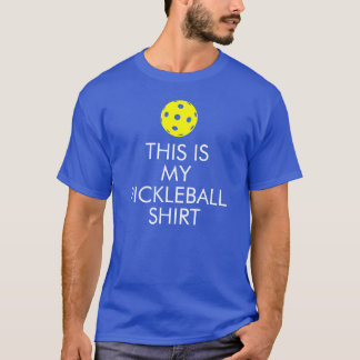 Pickleball T-shirt: "Dit is mijn Pickleball Shirt" T-shirt