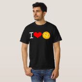 Pickleball T-shirt: I Love Pickleball (Black) T-shirt (Voorkant volledig)