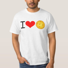 Pickleball T-shirt: Ik hou van Pickleball T-shirt