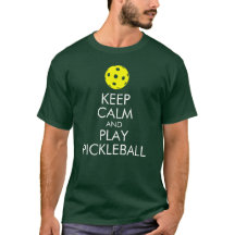 Pickleball T-shirt: Kalm houden en Pickleball afsp