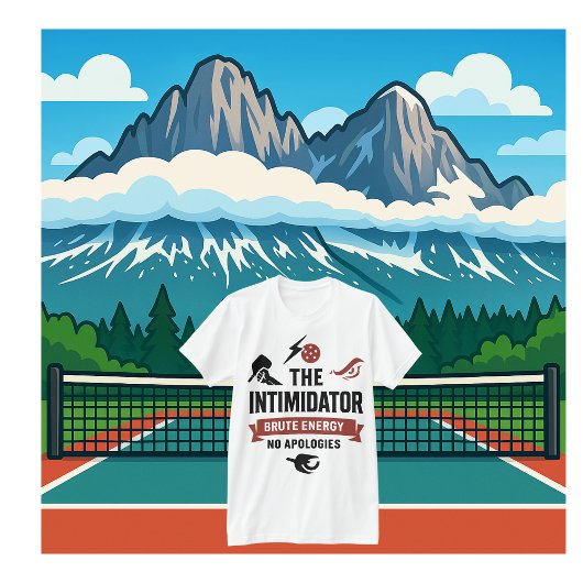 Pickleball T-shirt met Intimidator
