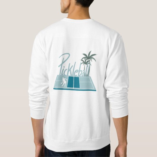 Pickleball T-shirt met lange mouwen (Achterkant)