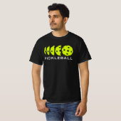 Pickleball T-shirt: Picklebalafmetingen T-shirt (Voorkant volledig)