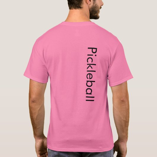 Pickleball T-Shirt Pink (Achterkant)