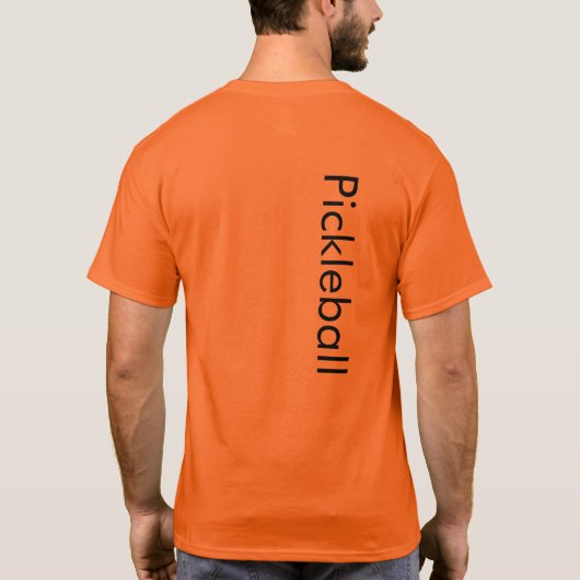 Pickleball T-Shirt Sinaasappel (Achterkant)
