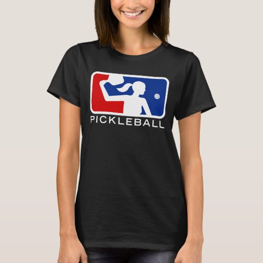 Pickleball T-shirt van de Grote Liga voor vrouwen  (Voorkant)
