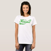 Pickleball T-shirt voor dames: "Geniet van Pickleb (Voorkant volledig)