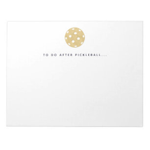 Pickleball te doen na Pickleball speler Notitieblo Notitieblok