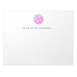 Pickleball te doen na Pickleball speler Notitieblo Notitieblok