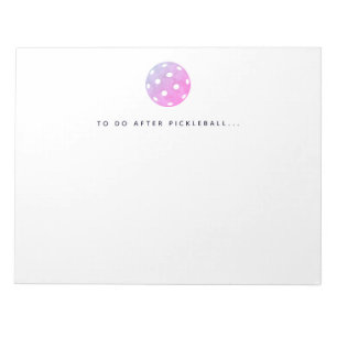 Pickleball te doen na Pickleball speler Notitieblo Notitieblok