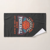 Pickleball-team dat wedstrijdclubtoernooi evenaart handdoek (Handdoek)